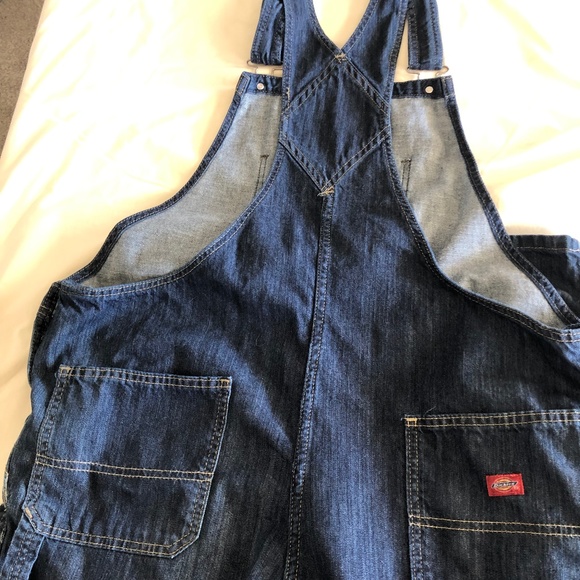 Denim Blue Women's Jean Overalls - Picture 7 of 8